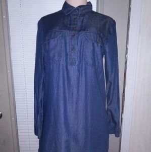 Forever 21 Blue Jean Button Down Medium